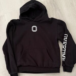 Overtime Kids Black Pullover Hoodie